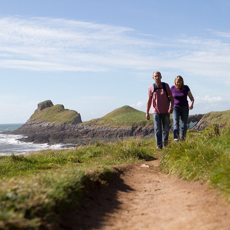 W is for Walking, something we know so many people love to do #SwanseaBayMoments